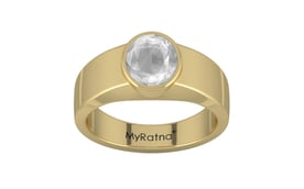 Ashtadhatu Ceylon White Sapphire Ring Limited Quality (R10)