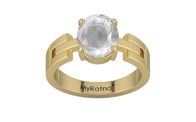 Ashtadhatu Ceylon White Sapphire Ring Limited Quality (R8)