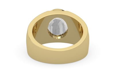 Ashtadhatu Ceylon White Sapphire Ring Rare Quality (R1)