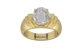 Ashtadhatu Ceylon White Sapphire Ring Rare Quality (R4)