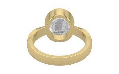 Ashtadhatu Ceylon White Sapphire Ring Rare Quality (R9)