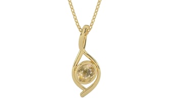 Ashtadhatu Ceylon Yellow Sapphire Pendant Fine Quality (P1)