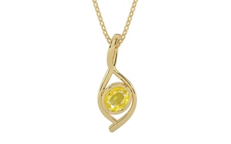 Ashtadhatu Ceylon Yellow Sapphire Pendant Limited Quality (P1)