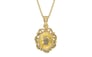 Ashtadhatu Ceylon Yellow Sapphire Pendant Prime Quality (P5)