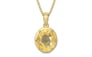 Ashtadhatu Ceylon Yellow Sapphire Pendant Prime Quality (P8)