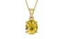 Ashtadhatu Ceylon Yellow Sapphire Pendant Rare Quality (P10)