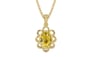 Ashtadhatu Ceylon Yellow Sapphire Pendant Rare Quality (P3)