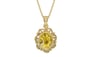 Ashtadhatu Ceylon Yellow Sapphire Pendant Rare Quality (P5)