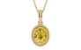 Ashtadhatu Ceylon Yellow Sapphire Pendant Rare Quality (P7)