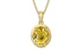 Ashtadhatu Ceylon Yellow Sapphire Pendant Rare Quality (P8)