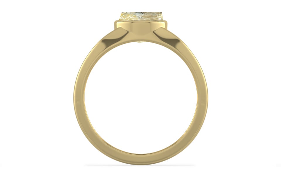 Ashtadhatu Ceylon Yellow Sapphire Ring Fine Quality (R10)