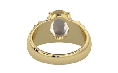 Ashtadhatu Ceylon Yellow Sapphire Ring Fine Quality (R4)