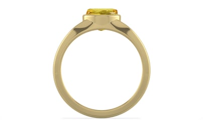 Ashtadhatu Ceylon Yellow Sapphire Ring Limited Quality (R10)