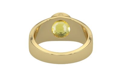 Ashtadhatu Ceylon Yellow Sapphire Ring Limited Quality (R10)