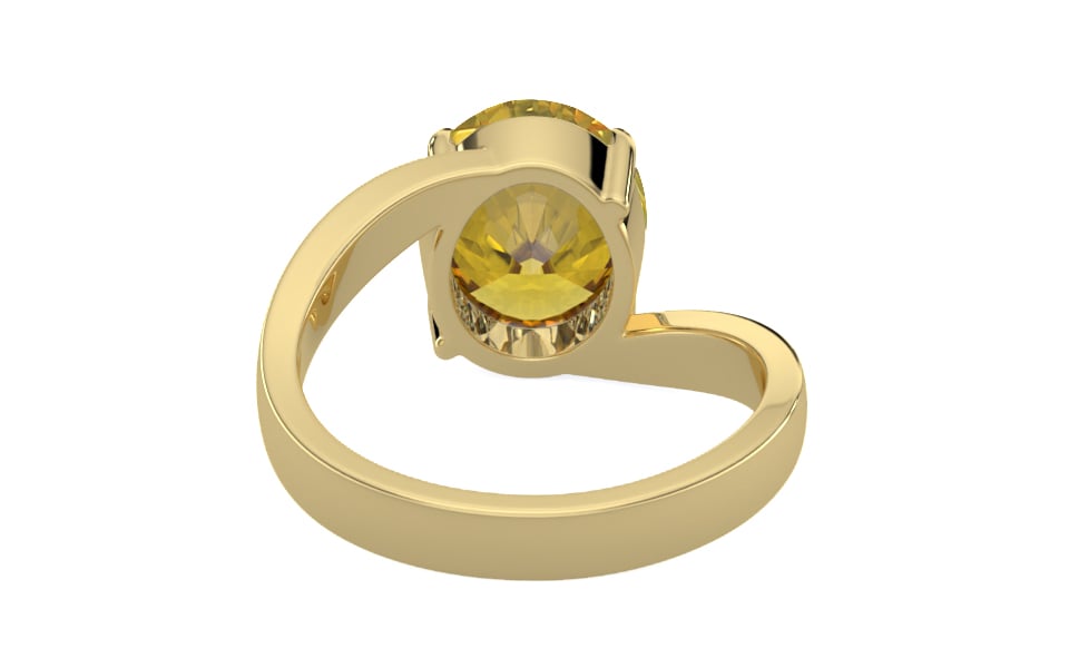 Ashtadhatu Ceylon Yellow Sapphire Ring Limited Quality (R2)