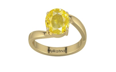Ashtadhatu Ceylon Yellow Sapphire Ring Limited Quality (R2)