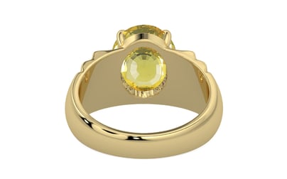 Ashtadhatu Ceylon Yellow Sapphire Ring Limited Quality (R4)