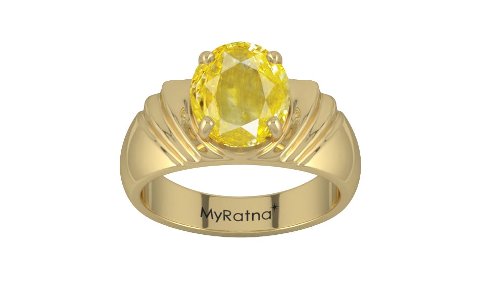 Ashtadhatu Ceylon Yellow Sapphire Ring Limited Quality (R4)