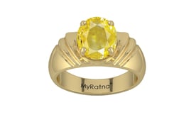 Ashtadhatu Ceylon Yellow Sapphire Ring Limited Quality (R4)