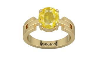 Ashtadhatu Ceylon Yellow Sapphire Ring Limited Quality (R8)