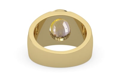 Ashtadhatu Ceylon Yellow Sapphire Ring Prime Quality (R1)
