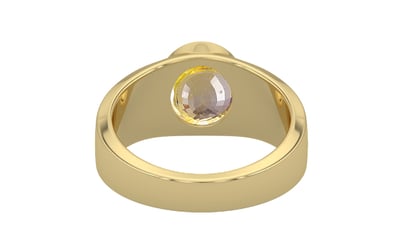 Ashtadhatu Ceylon Yellow Sapphire Ring Prime Quality (R10)