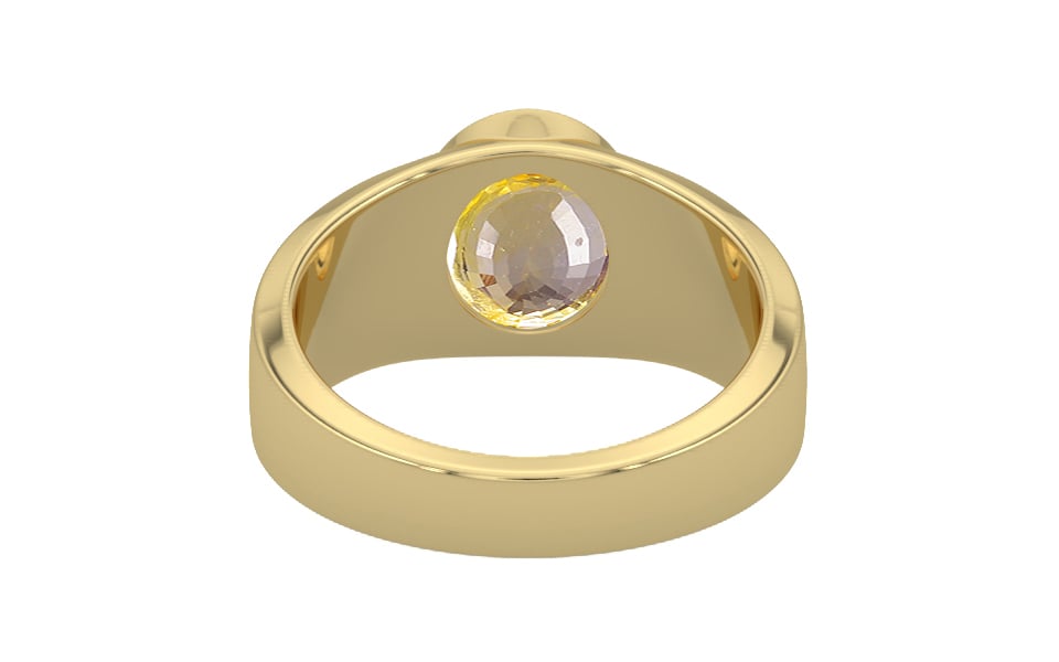 Ashtadhatu Ceylon Yellow Sapphire Ring Prime Quality (R10)
