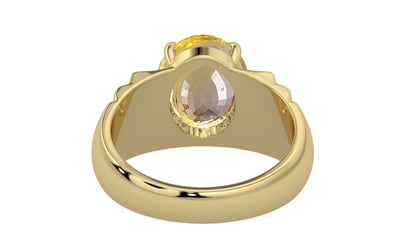 Ashtadhatu Ceylon Yellow Sapphire Ring Prime Quality (R4)