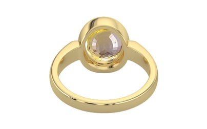 Ashtadhatu Ceylon Yellow Sapphire Ring Prime Quality (R6)