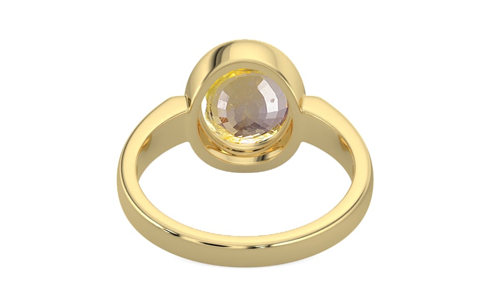 Ashtadhatu Ceylon Yellow Sapphire Ring Prime Quality (R6)