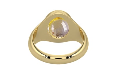 Ashtadhatu Ceylon Yellow Sapphire Ring Prime Quality (R7)