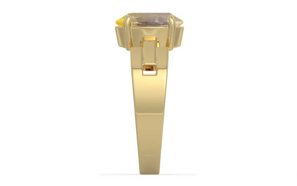 Ashtadhatu Ceylon Yellow Sapphire Ring Prime Quality (R8)