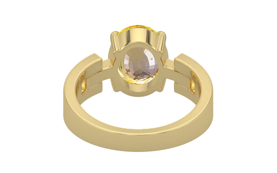 Ashtadhatu Ceylon Yellow Sapphire Ring Prime Quality (R8)