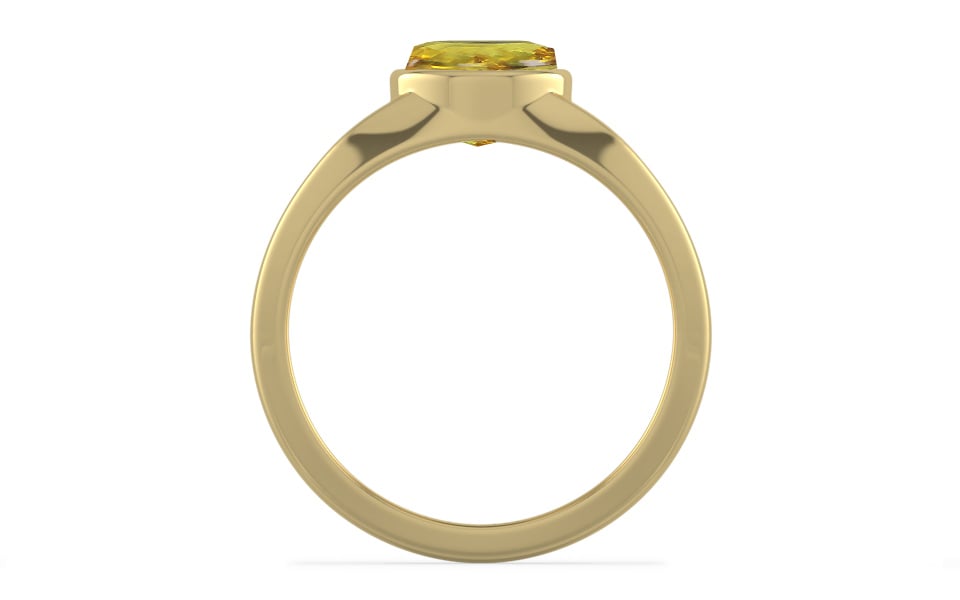 Ashtadhatu Ceylon Yellow Sapphire Ring Rare Quality (R10)