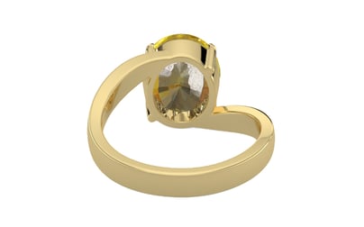 Ashtadhatu Ceylon Yellow Sapphire Ring Rare Quality (R2)
