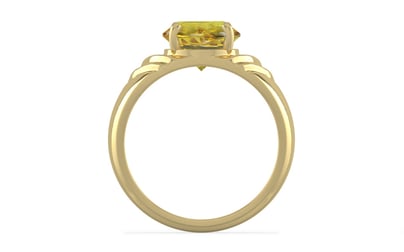 Ashtadhatu Ceylon Yellow Sapphire Ring Rare Quality (R4)