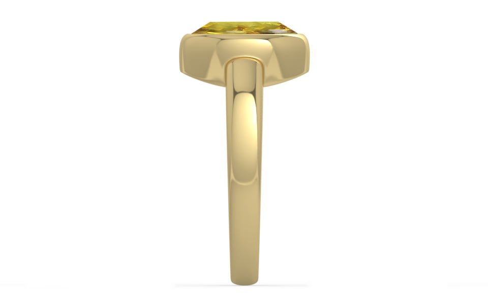 Ashtadhatu Ceylon Yellow Sapphire Ring Rare Quality (R6)