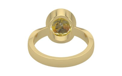 Ashtadhatu Ceylon Yellow Sapphire Ring Rare Quality (R9)