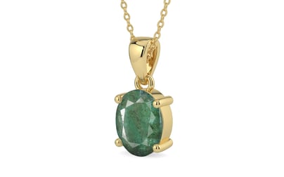 Ashtadhatu Emerald Pendant Fine Quality (P10)