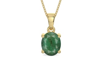 Ashtadhatu Emerald Pendant Fine Quality (P10)