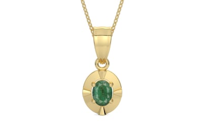 Ashtadhatu Emerald Pendant Fine Quality (P11)