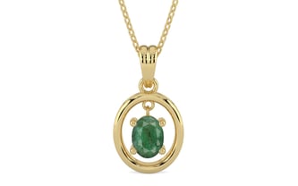 Ashtadhatu Emerald Pendant Fine Quality (P2)