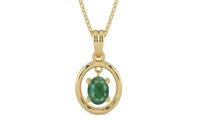 Ashtadhatu Emerald Pendant Fine Quality (P2)
