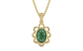 Ashtadhatu Emerald Pendant Fine Quality (P3)