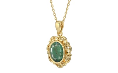 Ashtadhatu Emerald Pendant Fine Quality (P5)