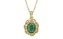 Ashtadhatu Emerald Pendant Fine Quality (P5)