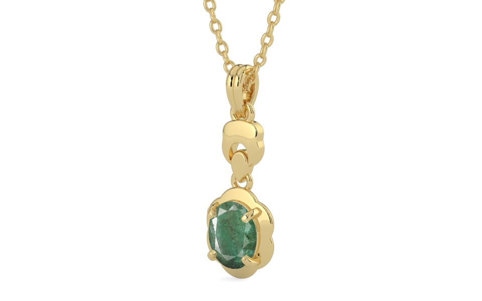 Ashtadhatu Emerald Pendant Fine Quality (P6)