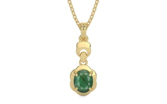 Ashtadhatu Emerald Pendant Fine Quality (P6)