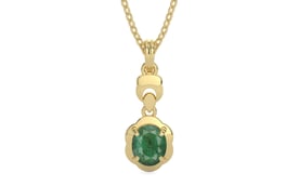 Ashtadhatu Emerald Pendant Fine Quality (P6)