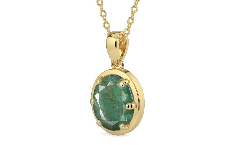 Ashtadhatu Emerald Pendant Fine Quality (P8)